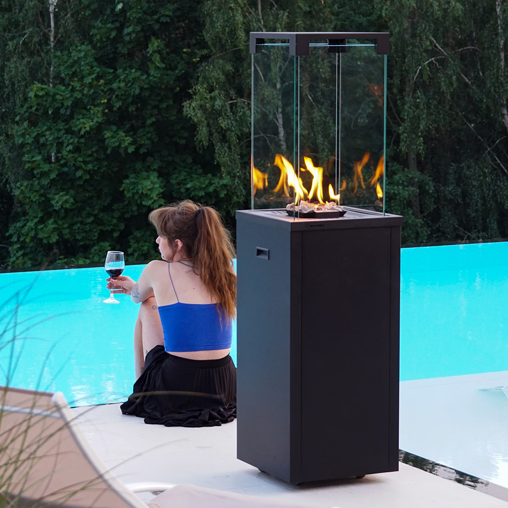 Chauffage de terrasse au gaz Light noir — photo 8