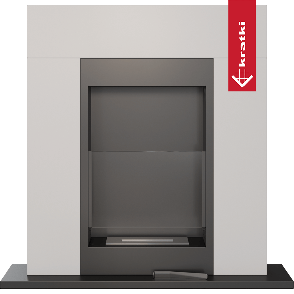 Bio-cheminée à encastrer Freestanding blanc (certifiée TÜV) — photo 3