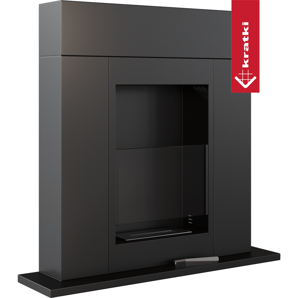 Bio-cheminée à encastrer Freestanding noir (certifiée TÜV) — photo 4