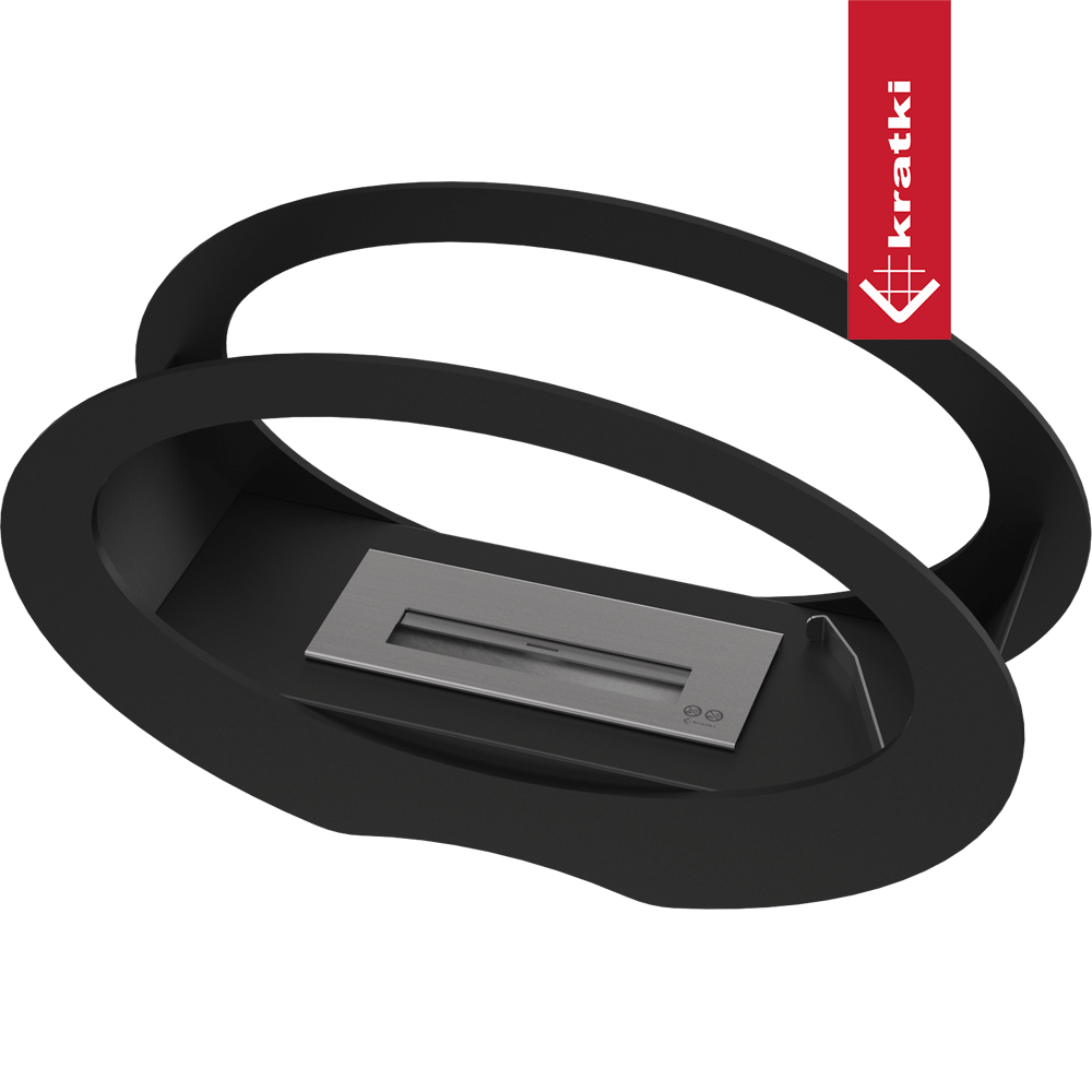 Bio-cheminée sur pied Echo noir — photo 3