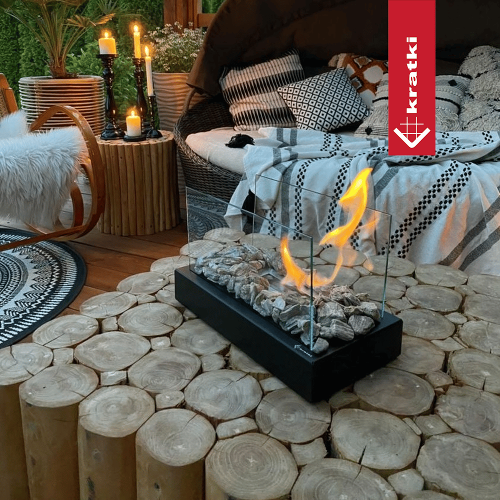 Bio-cheminée sur pied Tabletop (certifiée TÜV, kit complet) — photo 2