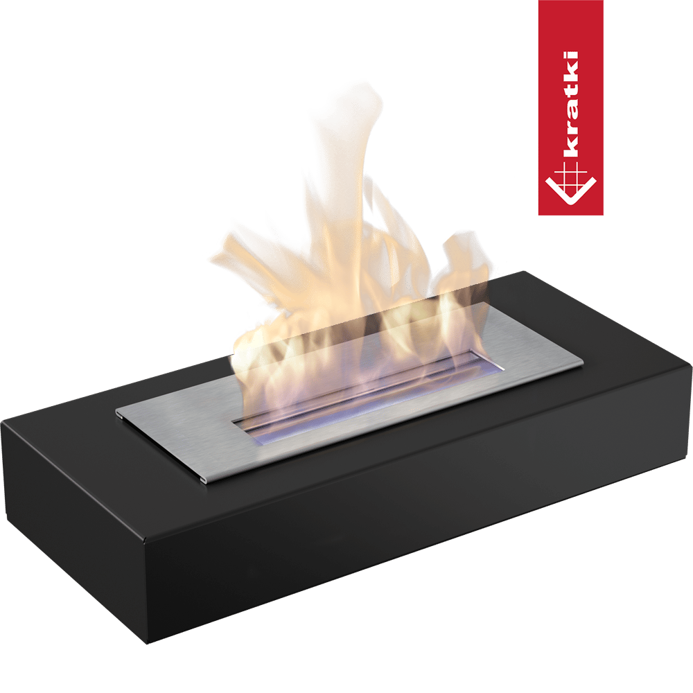 Bio-cheminée sur pied Freestanding noir (certifiée TÜV)