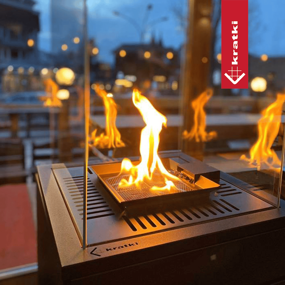 Chauffage de terrasse au gaz Panel noir — photo 2