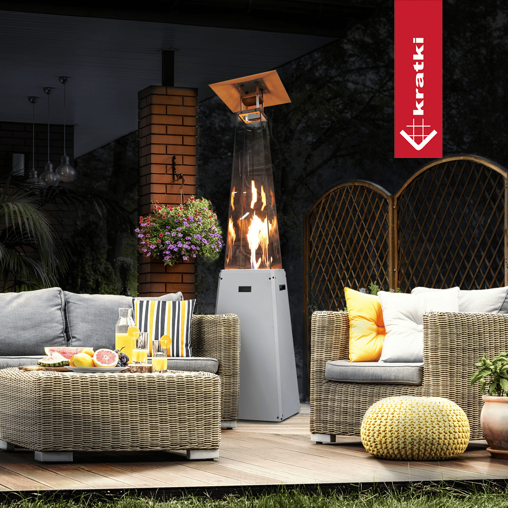 Parasol chauffant au gaz Outdoor inox (kit complet) — photo 2